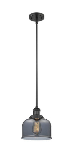 Bell - 1 Light - 8 inch - Matte Black - Stem Hung - Mini Pendant (3442|201S-BK-G73)