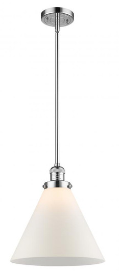 Cone - 1 Light - 12 inch - Polished Chrome - Stem Hung - Mini Pendant (3442|201S-PC-G41-L-LED)