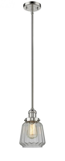Chatham - 1 Light - 7 inch - Polished Nickel - Stem Hung - Mini Pendant (3442|201S-PN-G142-LED)