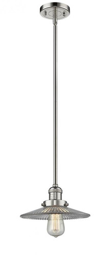 Halophane - 1 Light - 9 inch - Polished Nickel - Stem Hung - Mini Pendant (3442|201S-PN-G2-LED)