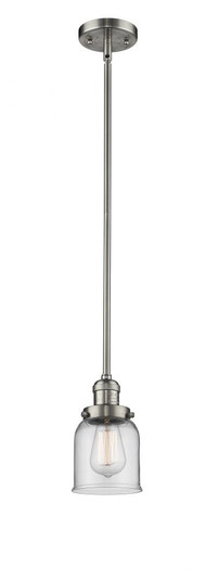 Bell - 1 Light - 5 inch - Brushed Satin Nickel - Stem Hung - Mini Pendant (3442|201S-SN-G52-LED)