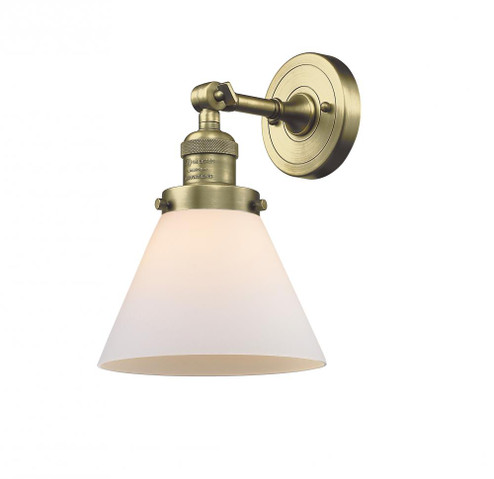 Cone - 1 Light - 8 inch - Antique Brass - Adjustable Sconce (3442|203-AB-G41)