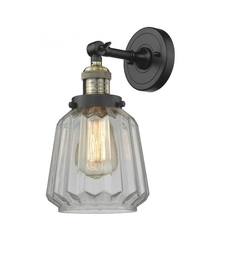 Chatham - 1 Light - 7 inch - Black Antique Brass - Adjustable Sconce (3442|203-BAB-G142-LED)