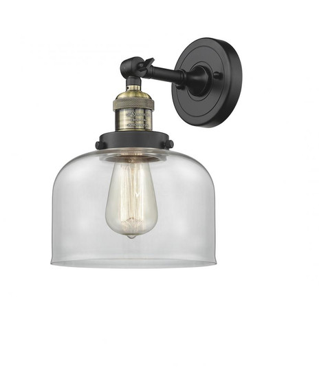 Bell - 1 Light - 8 inch - Black Antique Brass - Adjustable Sconce (3442|203-BAB-G72-LED)