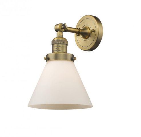 Cone - 1 Light - 8 inch - Brushed Brass - Sconce (3442|203-BB-G41-LED)