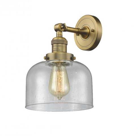 Bell - 1 Light - 8 inch - Brushed Brass - Adjustable Sconce (3442|203-BB-G74-LED)