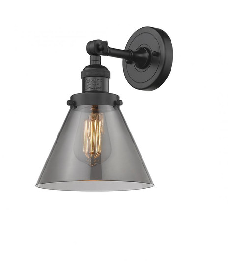 Cone - 1 Light - 8 inch - Matte Black - Adjustable Sconce (3442|203-BK-G43-LED)