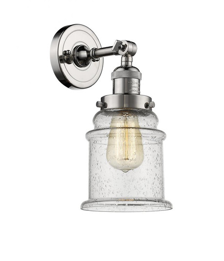 Canton - 1 Light - 7 inch - Polished Nickel - Adjustable Sconce (3442|203-PN-G184-LED)