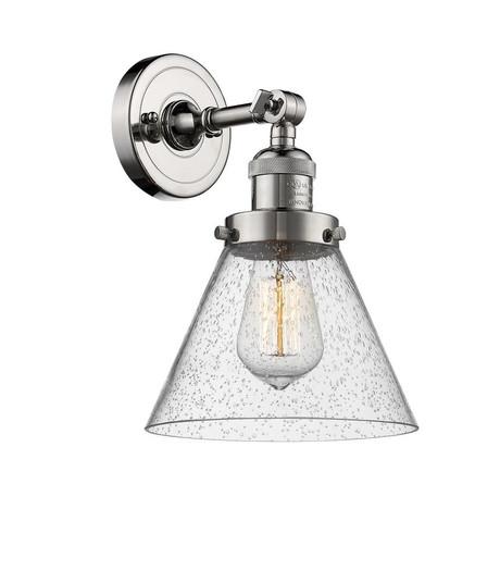 Cone - 1 Light - 8 inch - Polished Nickel - Adjustable Sconce (3442|203-PN-G44-LED)