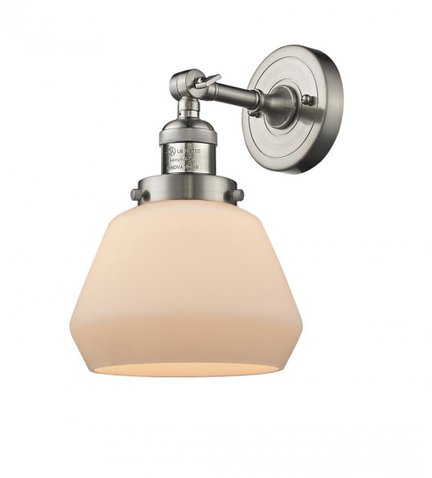 Fulton - 1 Light - 7 inch - Brushed Satin Nickel - Adjustable Sconce (3442|203-SN-G171-LED)