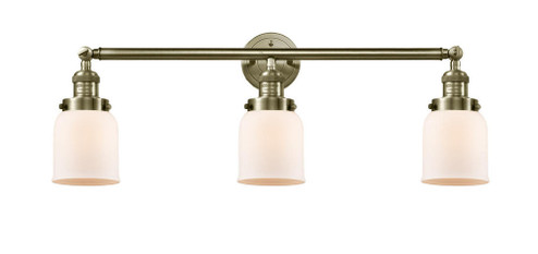 Bell - 3 Light - 30 inch - Antique Brass - Bath Vanity Light (3442|205-AB-G51)