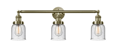 Bell - 3 Light - 30 inch - Antique Brass - Bath Vanity Light (3442|205-AB-G54)