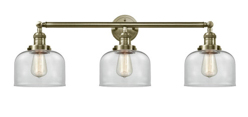 Bell - 3 Light - 32 inch - Antique Brass - Bath Vanity Light (3442|205-AB-G72-LED)
