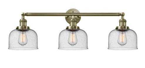 Bell - 3 Light - 32 inch - Antique Brass - Bath Vanity Light (3442|205-AB-G74)