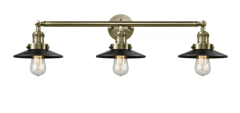 Railroad - 3 Light - 32 inch - Antique Brass - Bath Vanity Light (3442|205-AB-M6)