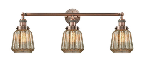 Chatham - 3 Light - 30 inch - Antique Copper - Bath Vanity Light (3442|205-AC-G146-LED)