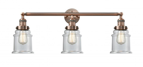 Canton - 3 Light - 30 inch - Antique Copper - Bath Vanity Light (3442|205-AC-G182-LED)