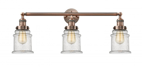 Canton - 3 Light - 30 inch - Antique Copper - Bath Vanity Light (3442|205-AC-G184-LED)