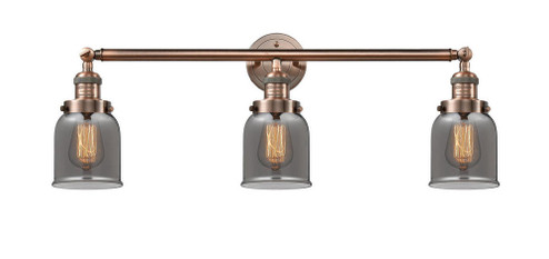 Bell - 3 Light - 30 inch - Antique Copper - Bath Vanity Light (3442|205-AC-G53-LED)