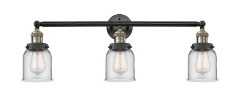 Bell - 3 Light - 30 inch - Black Antique Brass - Bath Vanity Light (3442|205-BAB-G52-LED)