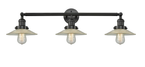 Halophane - 3 Light - 33 inch - Matte Black - Bath Vanity Light (3442|205-BK-G2)
