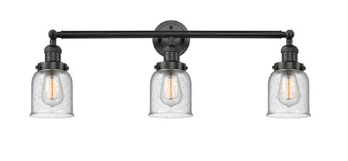 Bell - 3 Light - 30 inch - Matte Black - Bath Vanity Light (3442|205-BK-G54-LED)