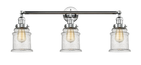 Canton - 3 Light - 30 inch - Polished Chrome - Bath Vanity Light (3442|205-PC-G184-LED)
