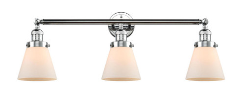 Cone - 3 Light - 30 inch - Polished Chrome - Bath Vanity Light (3442|205-PC-G61-LED)