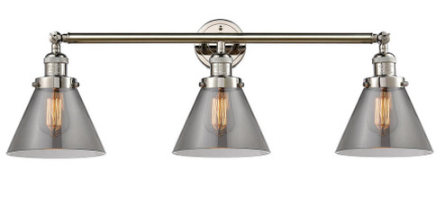 Cone - 3 Light - 32 inch - Polished Nickel - Bath Vanity Light (3442|205-PN-G43-LED)