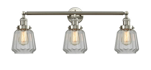 Chatham - 3 Light - 30 inch - Brushed Satin Nickel - Bath Vanity Light (3442|205-SN-G142-LED)