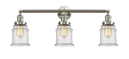 Canton - 3 Light - 30 inch - Brushed Satin Nickel - Bath Vanity Light (3442|205-SN-G184-LED)