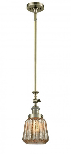 Chatham - 1 Light - 7 inch - Antique Brass - Stem Hung - Adjustable Mini Pendant (3442|206-AB-G146-LED)