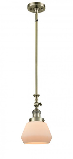 Fulton - 1 Light - 7 inch - Antique Brass - Stem Hung - Adjustable Mini Pendant (3442|206-AB-G171)