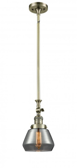 Fulton - 1 Light - 7 inch - Antique Brass - Stem Hung - Adjustable Mini Pendant (3442|206-AB-G173-LED)