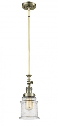 Canton - 1 Light - 6 inch - Antique Brass - Stem Hung - Adjustable Mini Pendant (3442|206-AB-G184-LED)