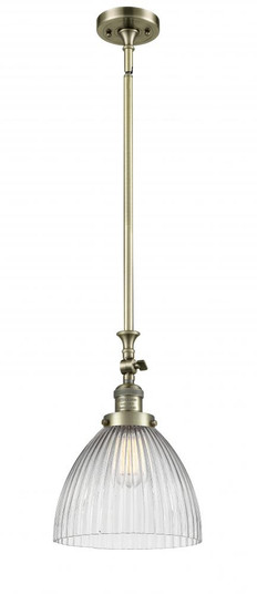Seneca Falls - 1 Light - 10 inch - Antique Brass - Stem Hung - Adjustable Mini Pendant (3442|206-AB-G222)
