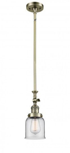 Bell - 1 Light - 5 inch - Antique Brass - Stem Hung - Adjustable Mini Pendant (3442|206-AB-G52-LED)