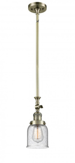Bell - 1 Light - 5 inch - Antique Brass - Stem Hung - Adjustable Mini Pendant (3442|206-AB-G54)