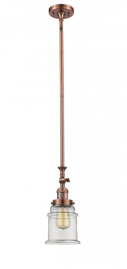 Canton - 1 Light - 6 inch - Antique Copper - Stem Hung - Adjustable Mini Pendant (3442|206-AC-G182-LED)