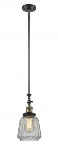 Chatham - 1 Light - 7 inch - Black Antique Brass - Stem Hung - Adjustable Mini Pendant (3442|206-BAB-G142-LED)