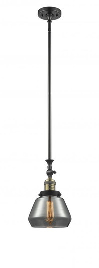 Fulton - 1 Light - 7 inch - Black Antique Brass - Stem Hung - Adjustable Mini Pendant (3442|206-BAB-G173-LED)