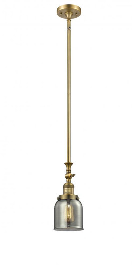 Bell - 1 Light - 5 inch - Brushed Brass - Stem Hung - Adjustable Mini Pendant (3442|206-BB-G53-LED)
