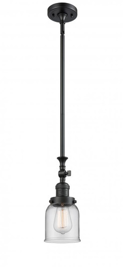 Bell - 1 Light - 5 inch - Matte Black - Stem Hung - Adjustable Mini Pendant (3442|206-BK-G52-LED)