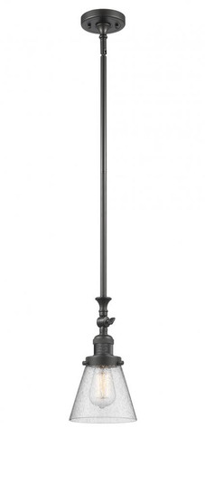 Cone - 1 Light - 6 inch - Oil Rubbed Bronze - Stem Hung - Adjustable Mini Pendant (3442|206-OB-G64-LED)