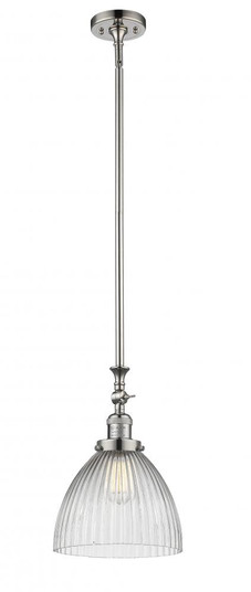 Seneca Falls - 1 Light - 10 inch - Polished Nickel - Stem Hung - Adjustable Mini Pendant (3442|206-PN-G222)