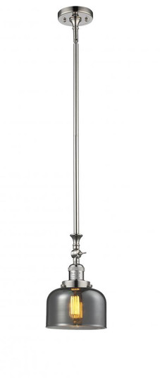 Bell - 1 Light - 8 inch - Polished Nickel - Stem Hung - Adjustable Mini Pendant (3442|206-PN-G73-LED)