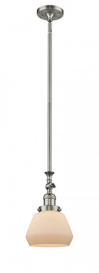 Fulton - 1 Light - 7 inch - Brushed Satin Nickel - Stem Hung - Adjustable Mini Pendant (3442|206-SN-G171-LED)