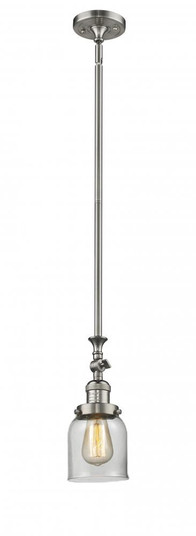 Bell - 1 Light - 5 inch - Brushed Satin Nickel - Stem Hung - Mini Pendant (3442|206-SN-G52-LED)