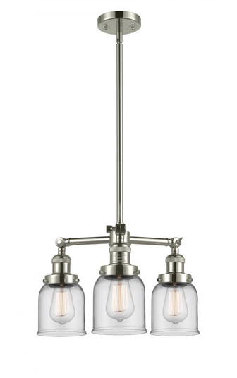 Bell - 3 Light - 19 inch - Polished Nickel - Stem Hung - Chandelier (3442|207-PN-G52-LED)