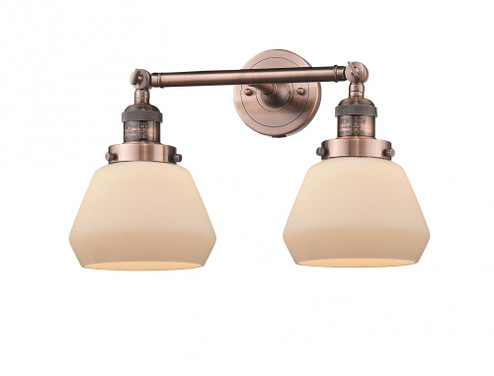Fulton - 2 Light - 17 inch - Antique Copper - Adjustable Bath Vanity Light (3442|208-AC-G171-LED)